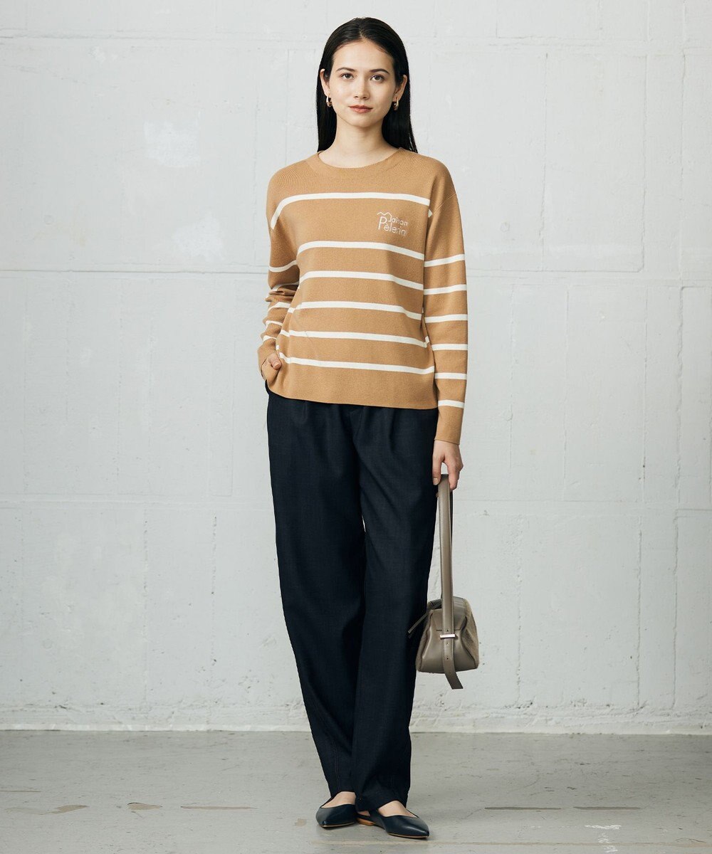 自由区 【SHIHOさん着用】デニムライクツイルカーブテーパード パンツ 