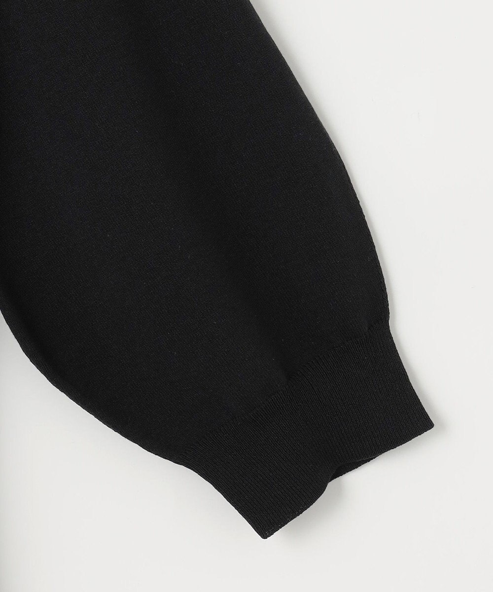 組曲 襟付きドッキング ニットワンピース 