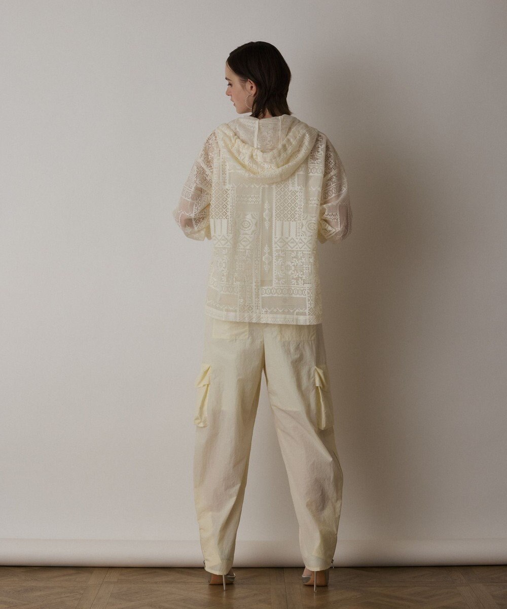 GRACE CONTINENTAL キカレースフード付トップ 