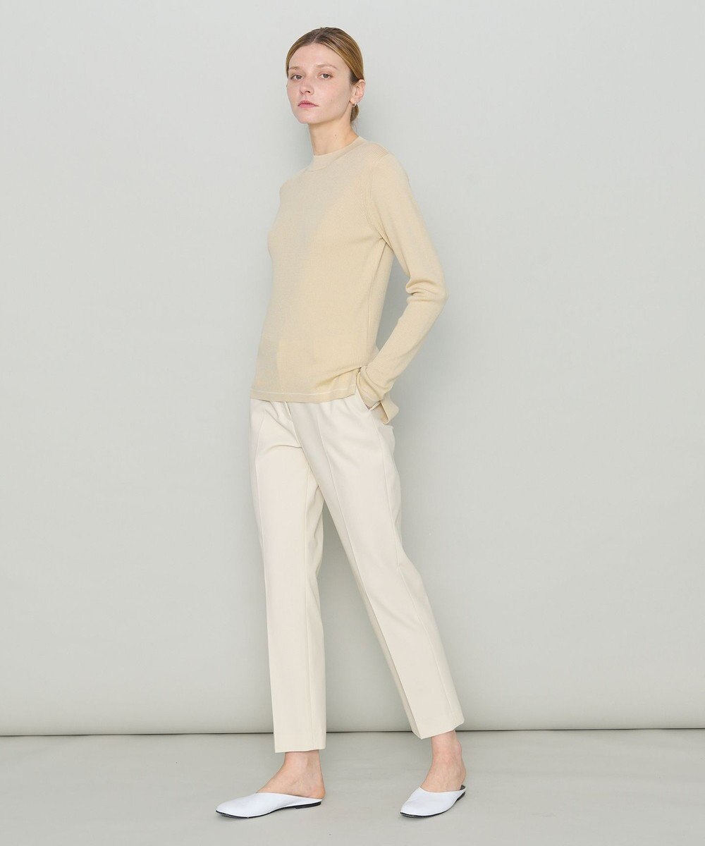 JOSEPH 【洗える】ウールリブ　ラウンドネックニット 