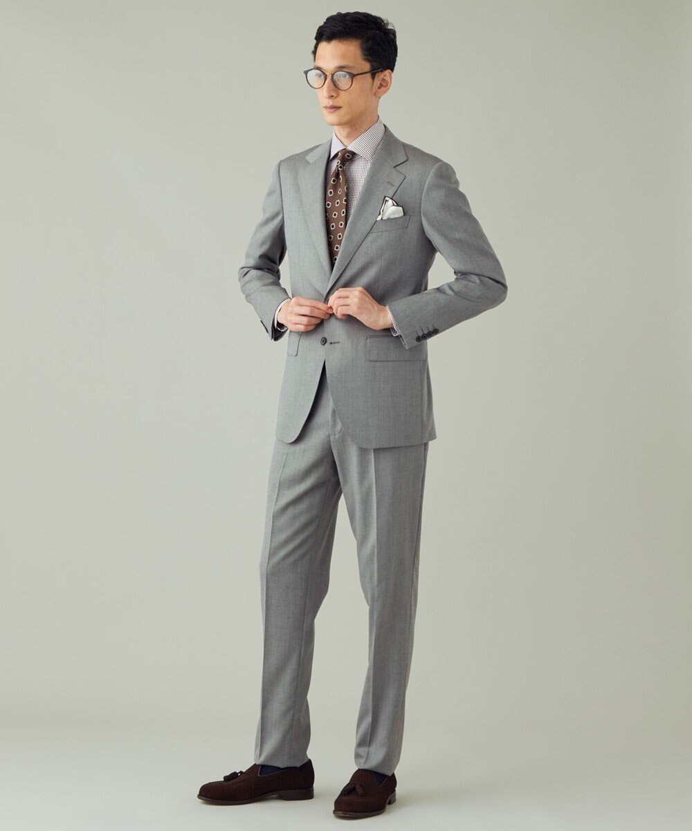 GOTAIRIKU 【御幸毛織】ニュージーランドメリノSuper120'sツイル スーツ 