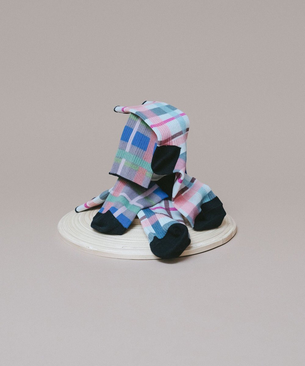 TRICOTE CHECK LINK SOCKS／チェックリンクソックス 