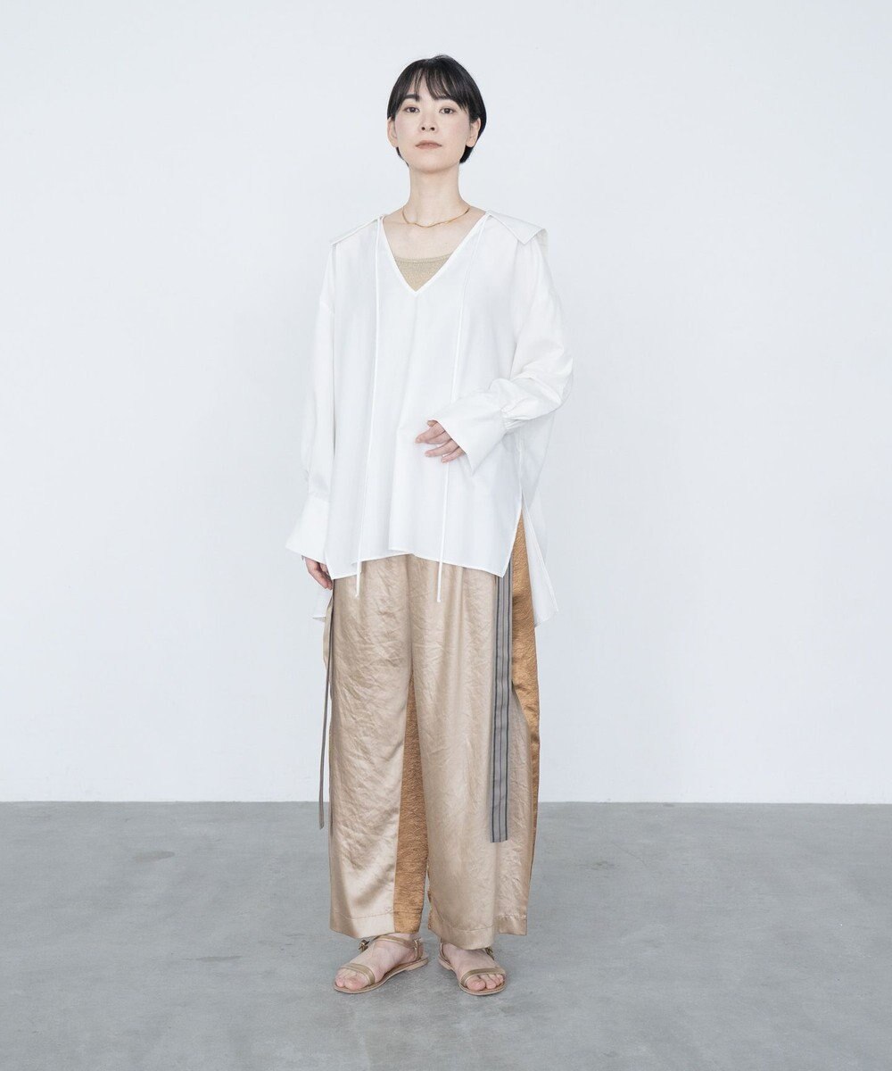 COQ FIN オーバーサイズセーラーカラーブラウス 