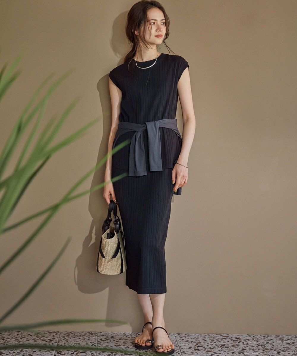 23区 【SLOW/一部店舗限定】シアーツイストシングルジャージー カーディガン 