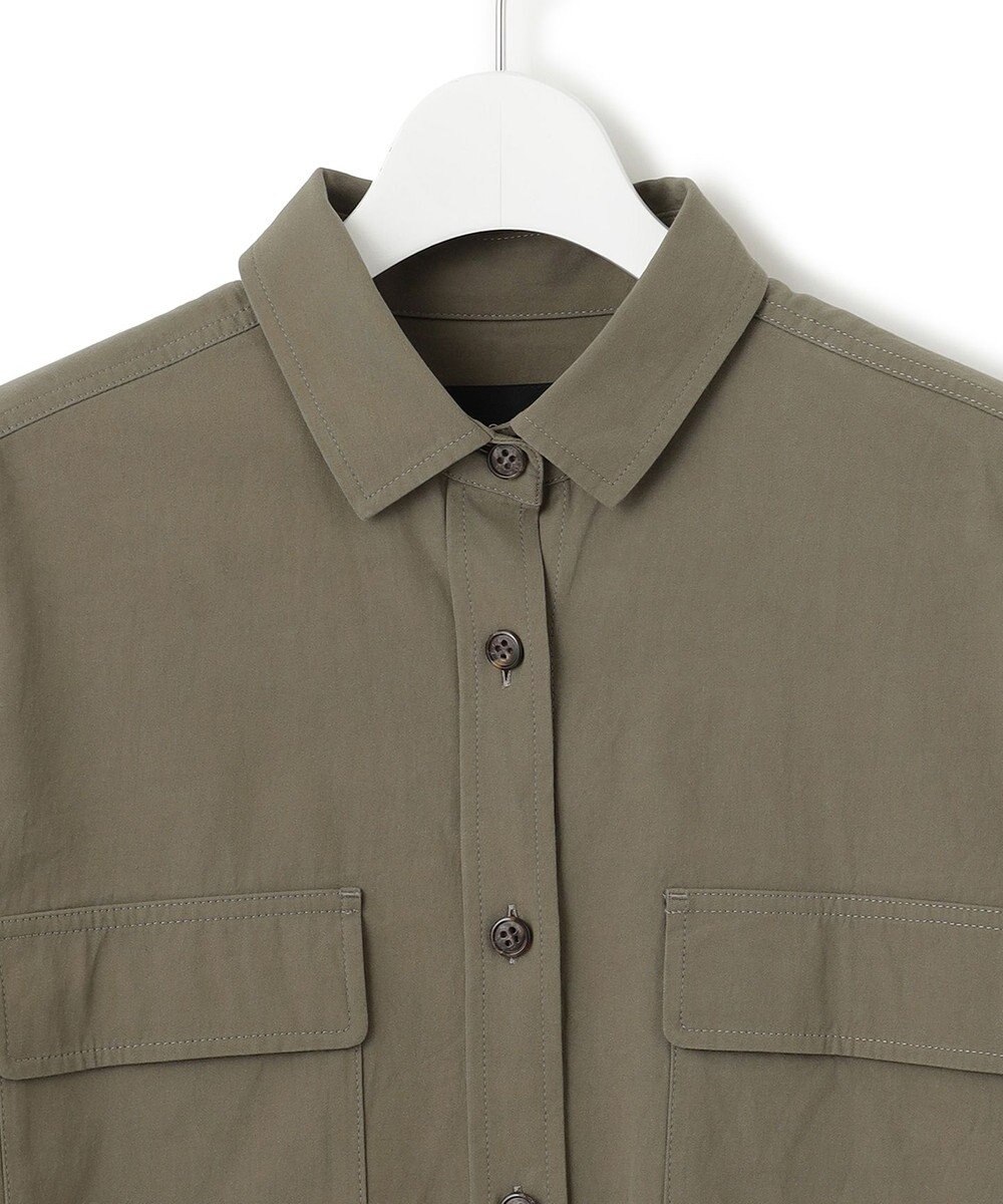 23区 S 【洗える】ミリタリーコットンギャバ シャツ 