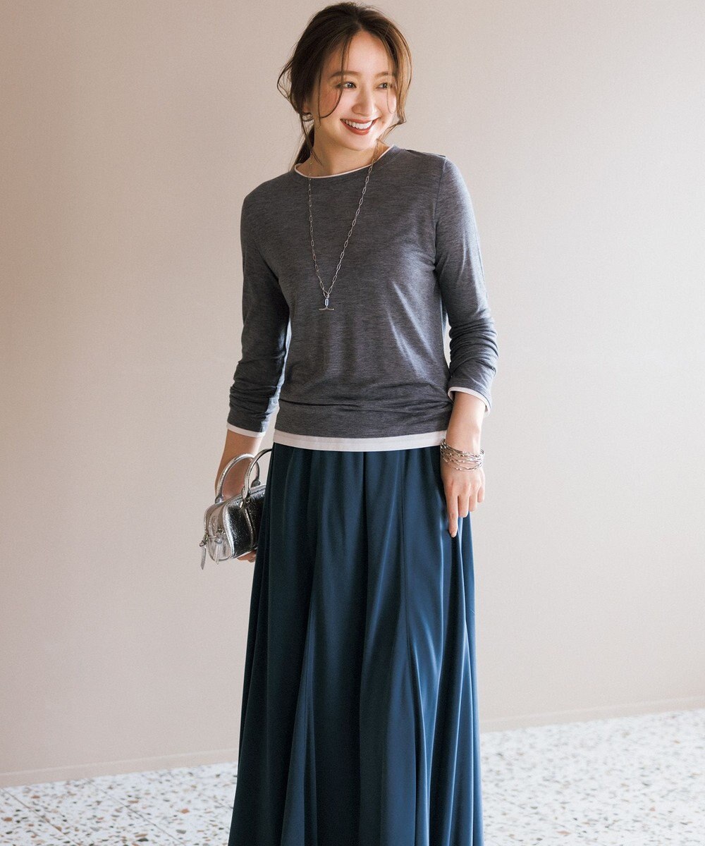 UNFILO L フィブリル ロングスカート 