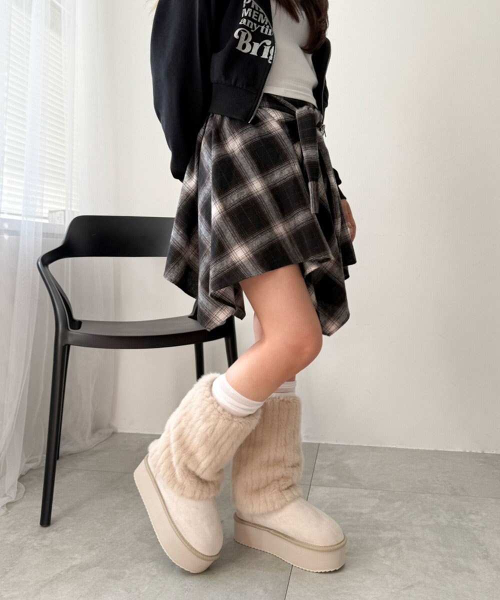 WEGO 【暖かい】2wayムートンタッチブーツ 