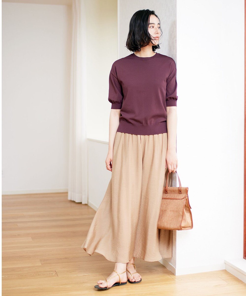 UNFILO ヴィンテージライク ギャザーパンツ 