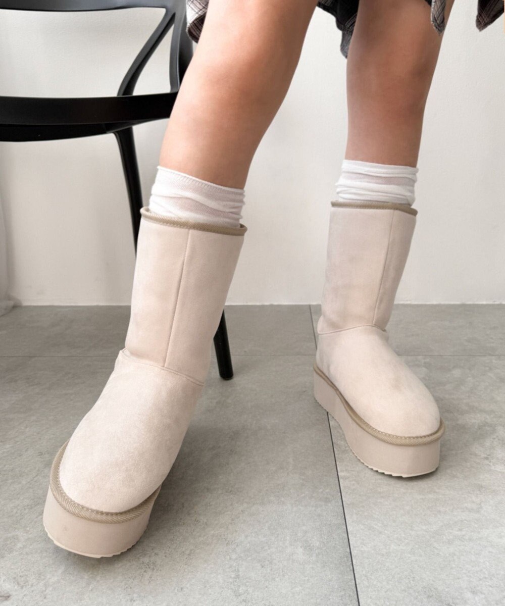 WEGO 【暖かい】2wayムートンタッチブーツ 