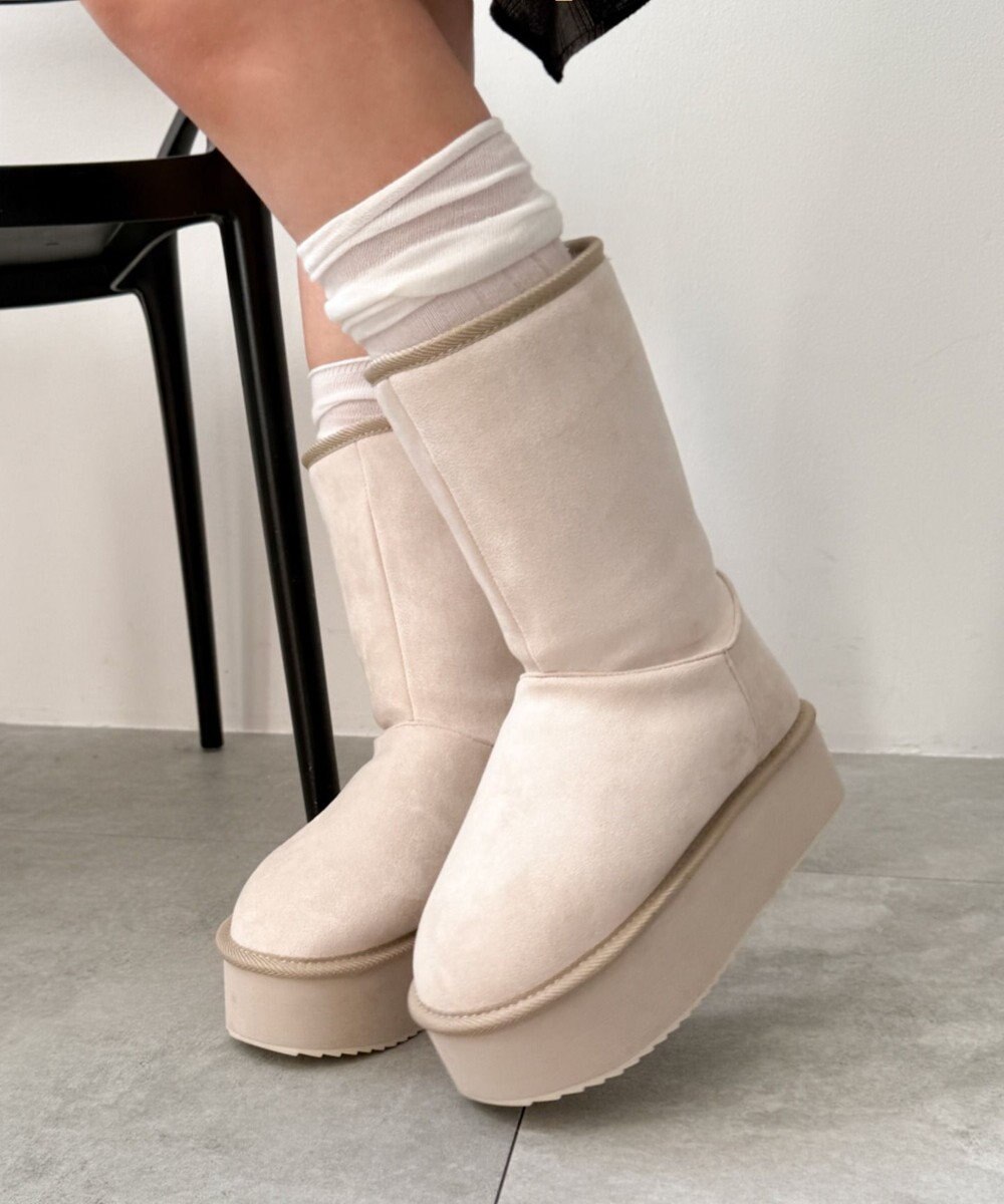 WEGO 【暖かい】2wayムートンタッチブーツ 