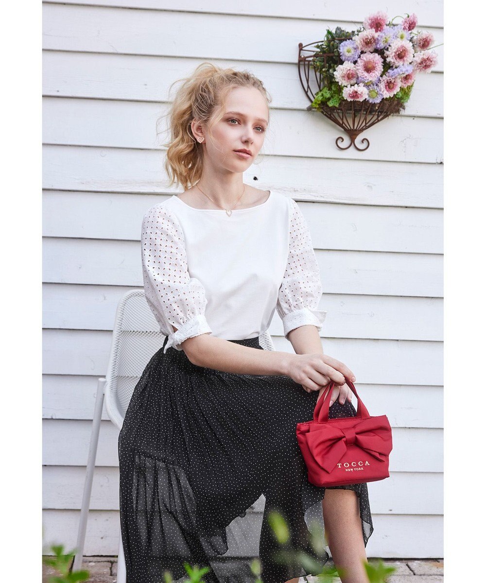 TOCCA 【撥水】WISH RIBBON POUCHBAG ポーチ 