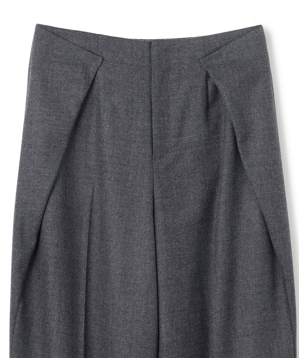 BEIGE， TERNES / 変形タックウールワイドパンツ 