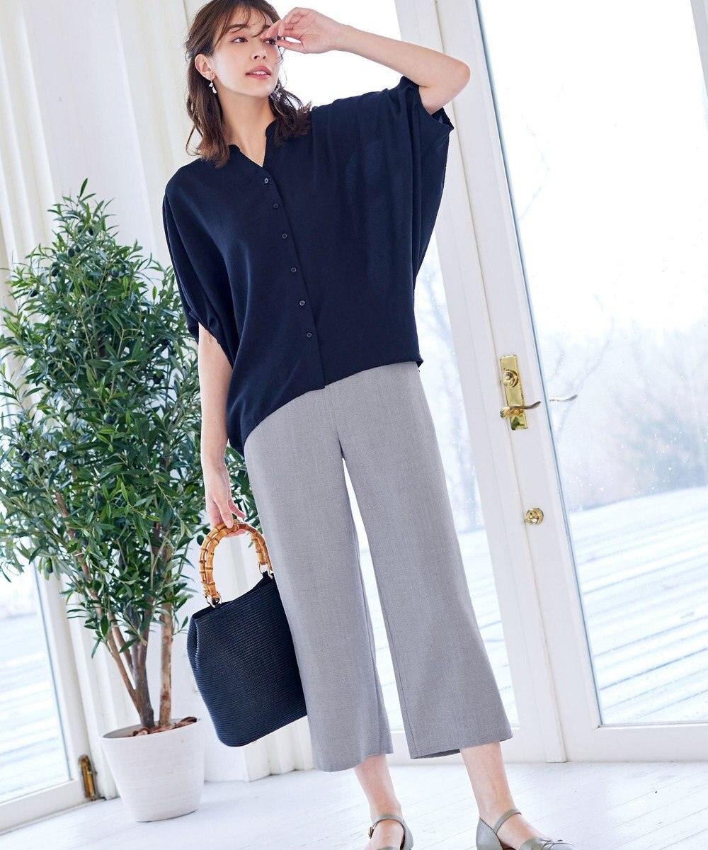 Tiaclasse 【新色追加・洗える】ストレートワイドパンツ 