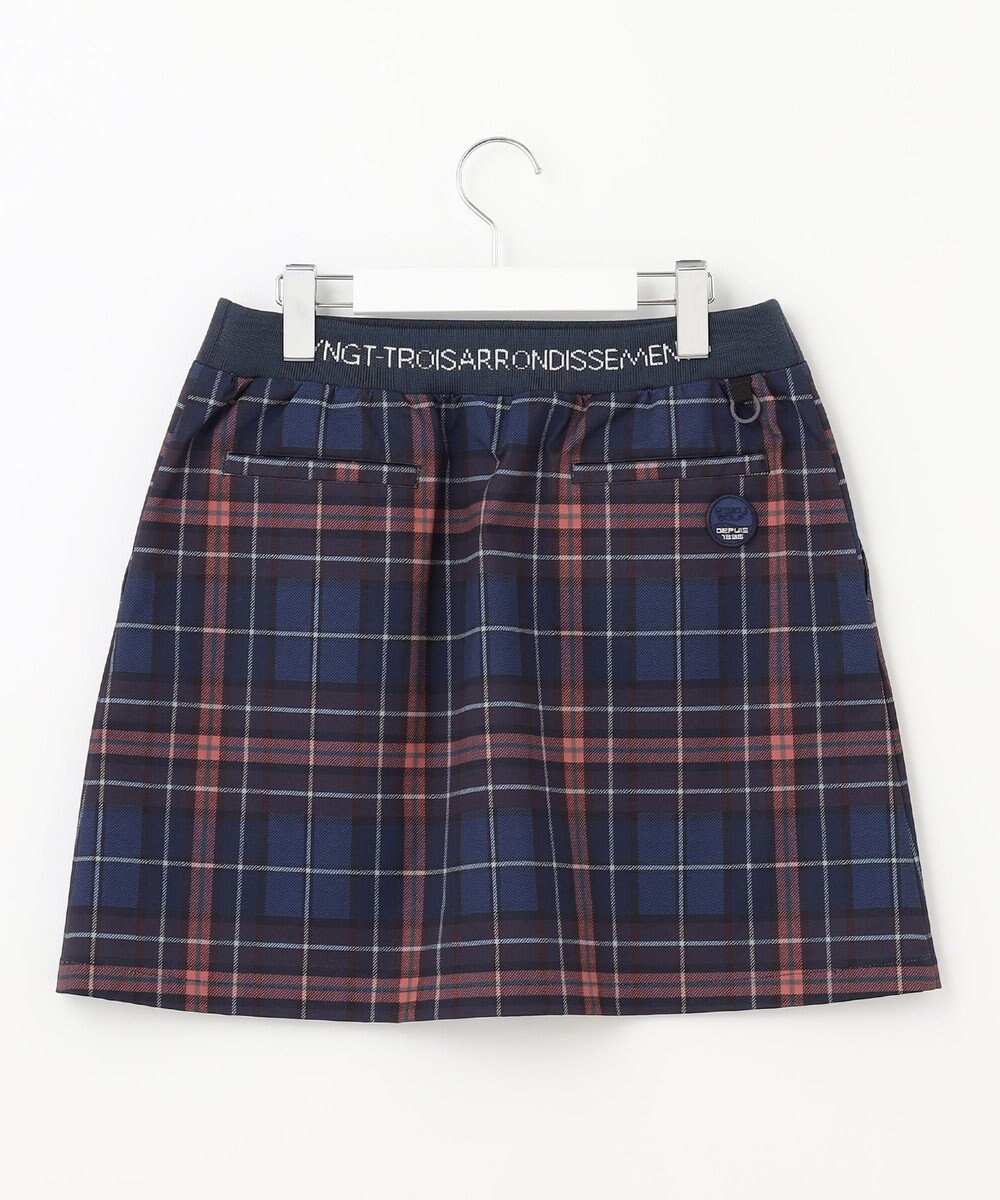 23区GOLF クラシカルで上品！【WOMEN】【ストレッチ・撥水】チェック柄 台形スカート 