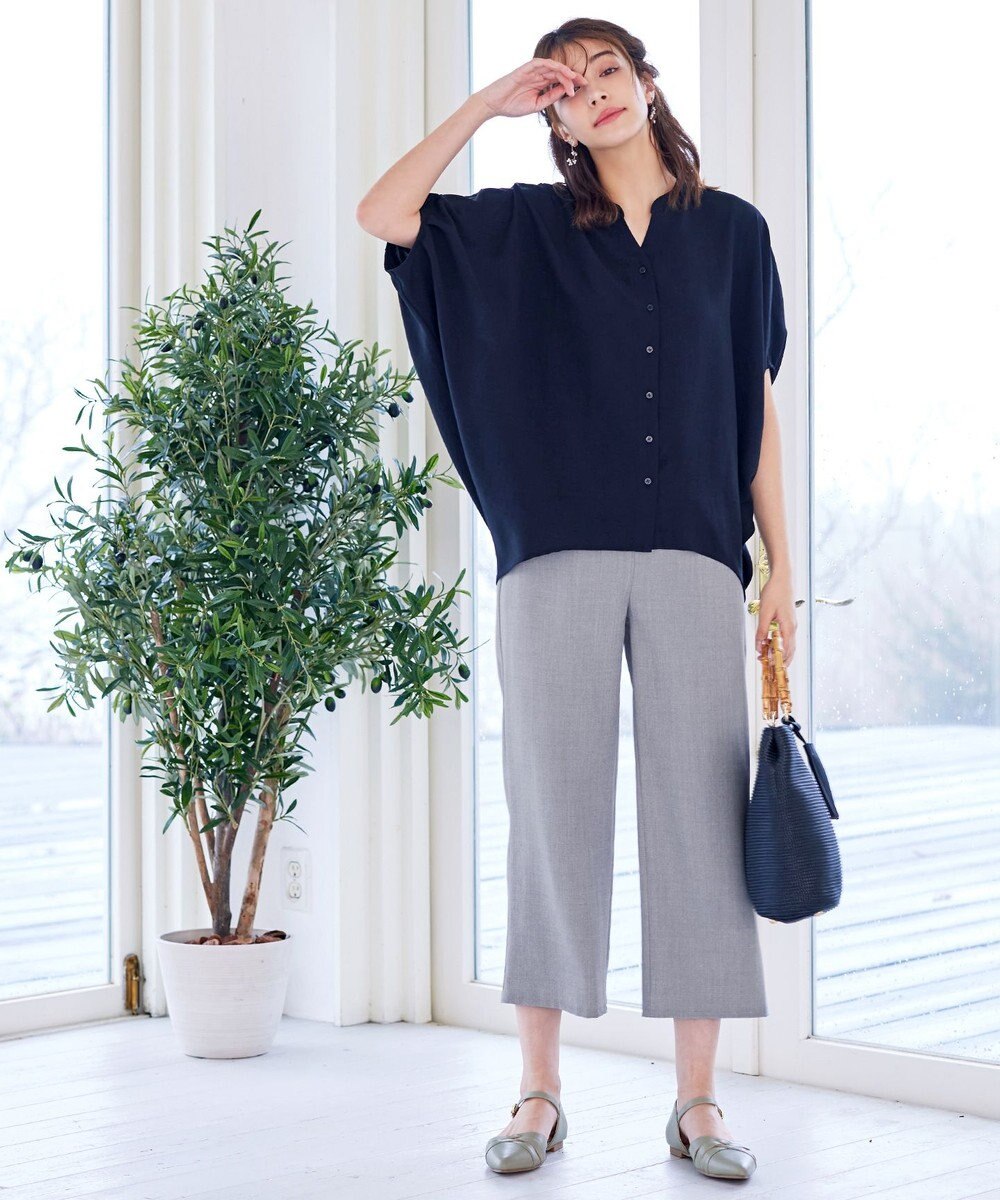 Tiaclasse 【新色追加・洗える】ストレートワイドパンツ 