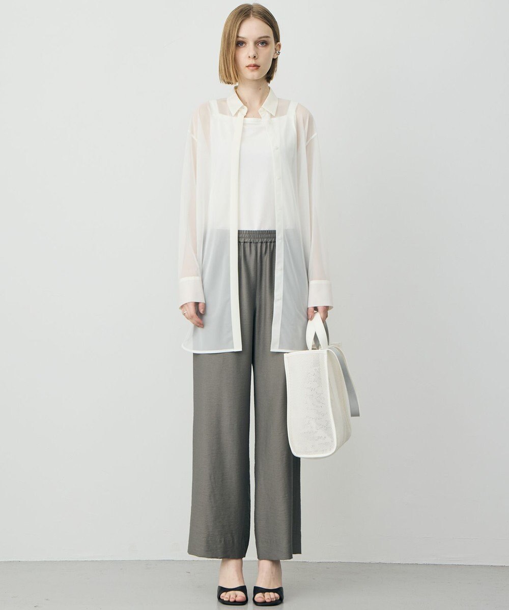 ICB L 【先行予約】ワッシャーツイル ワイドストレートパンツ 