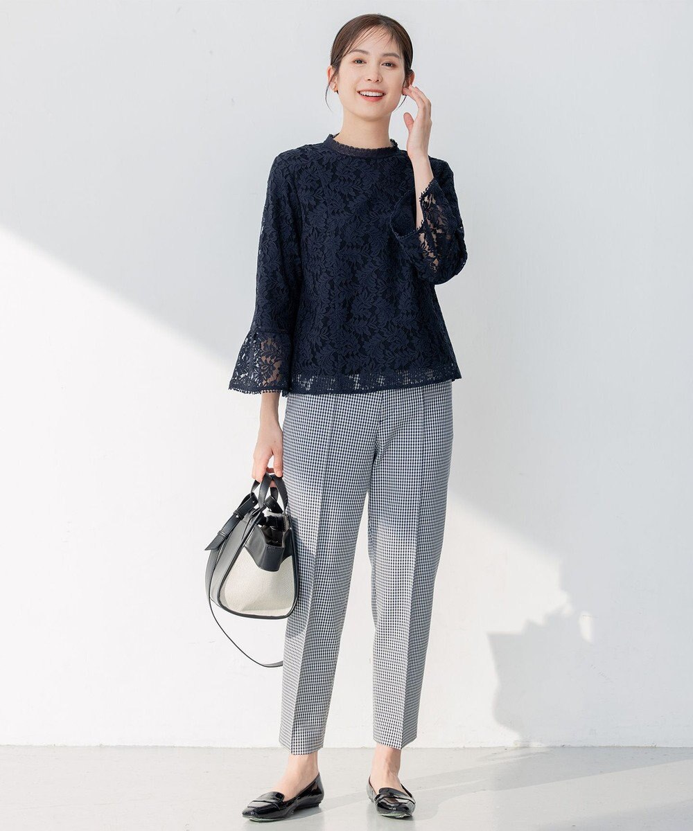 組曲 【洗える・ウエストゴム仕様】2WAYストレッチテーパード パンツ 