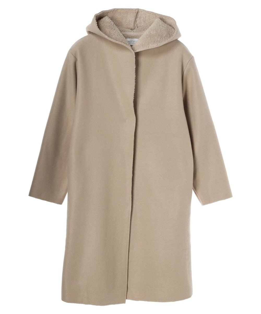 Green Parks フード付き裏ボアロングコーディガン 