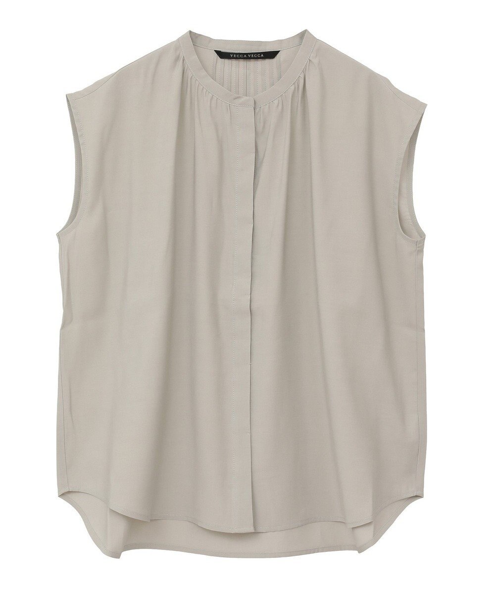 YECCA VECCA 【接触冷感】COOLバックピンタックブラウス 