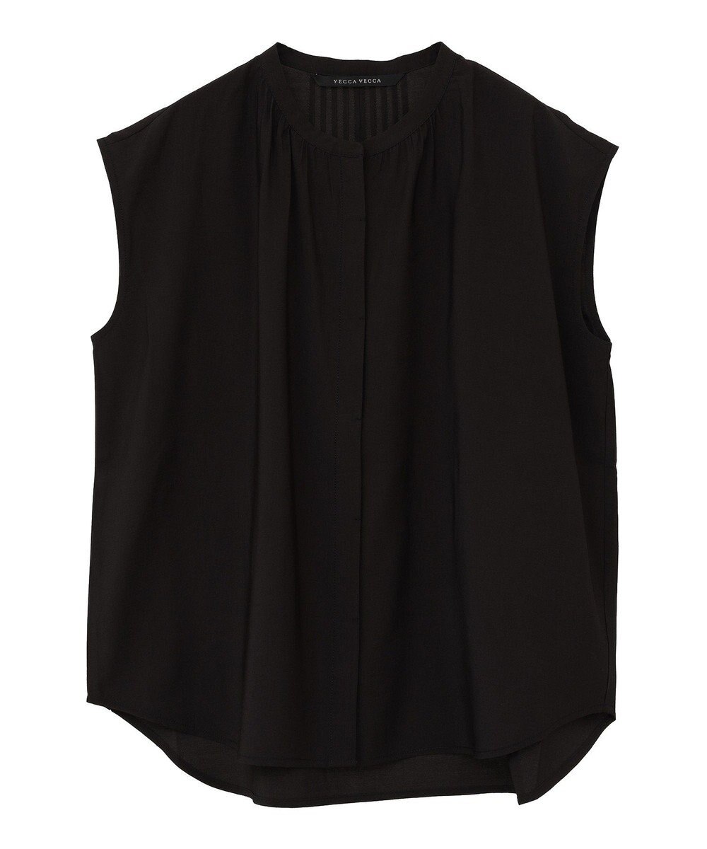 YECCA VECCA 【接触冷感】COOLバックピンタックブラウス 