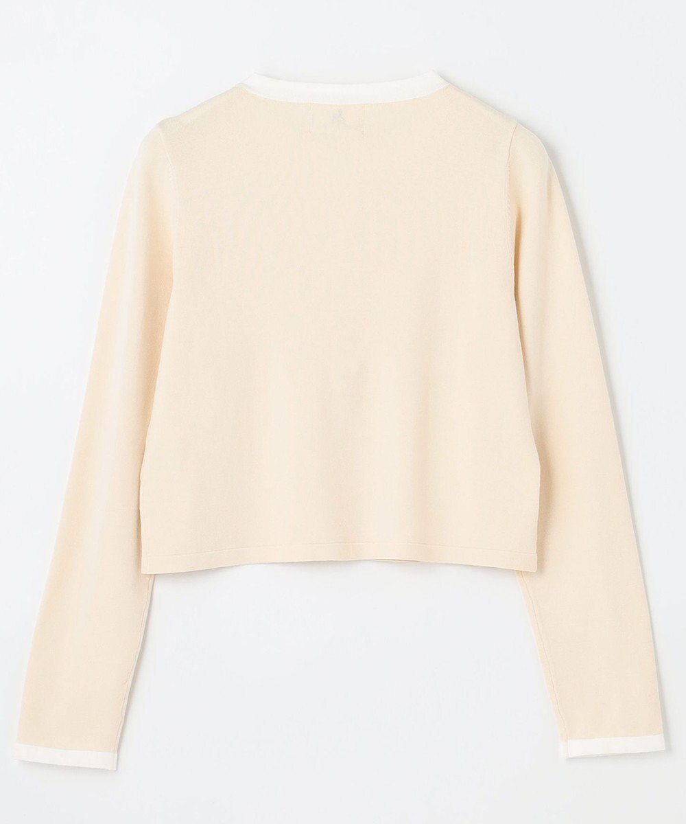 組曲 KIDS 【150-160cm】リボンインターシャニット カーディガン 