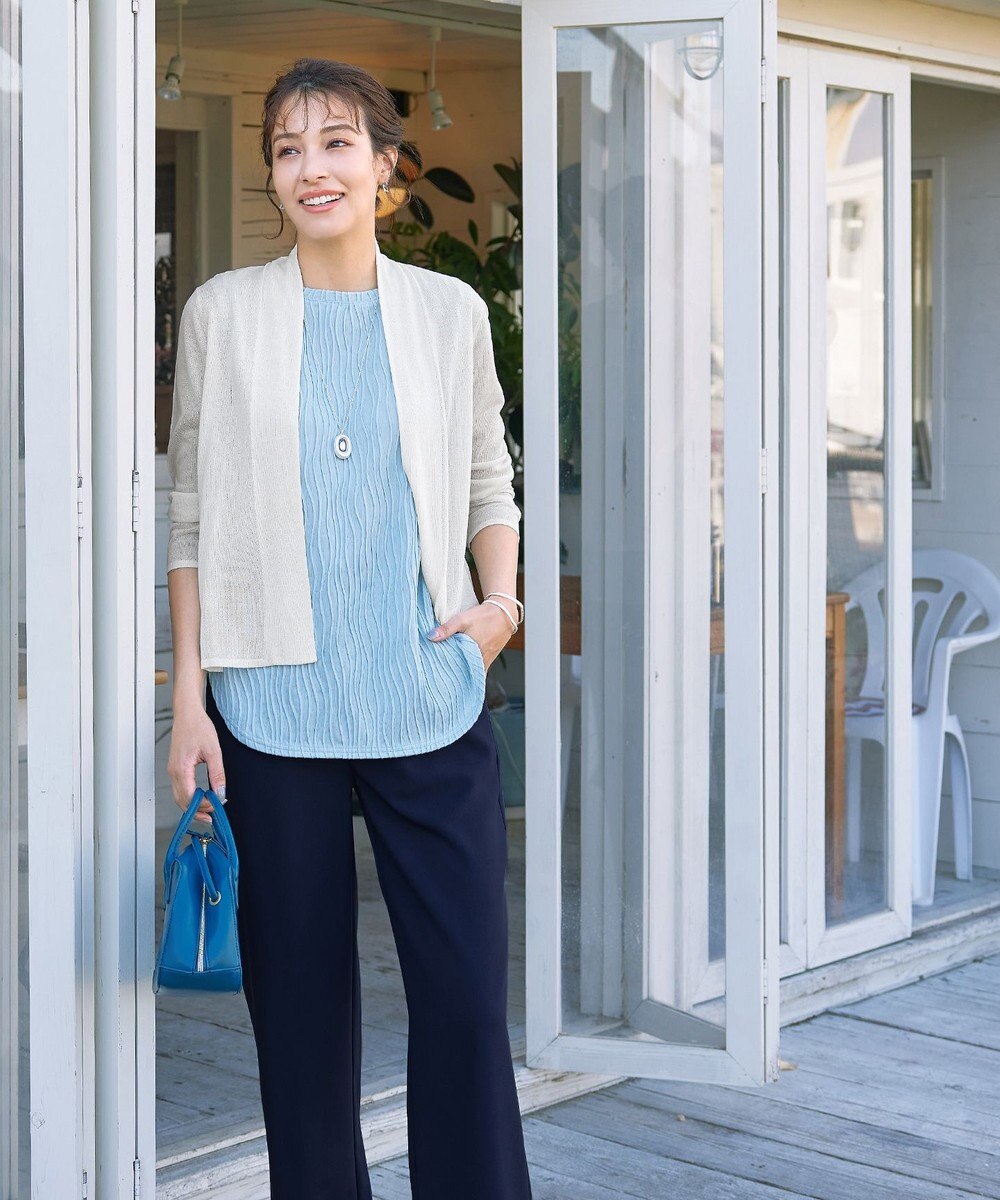 Tiaclasse 【新色追加・洗える】ストレートワイドパンツ 