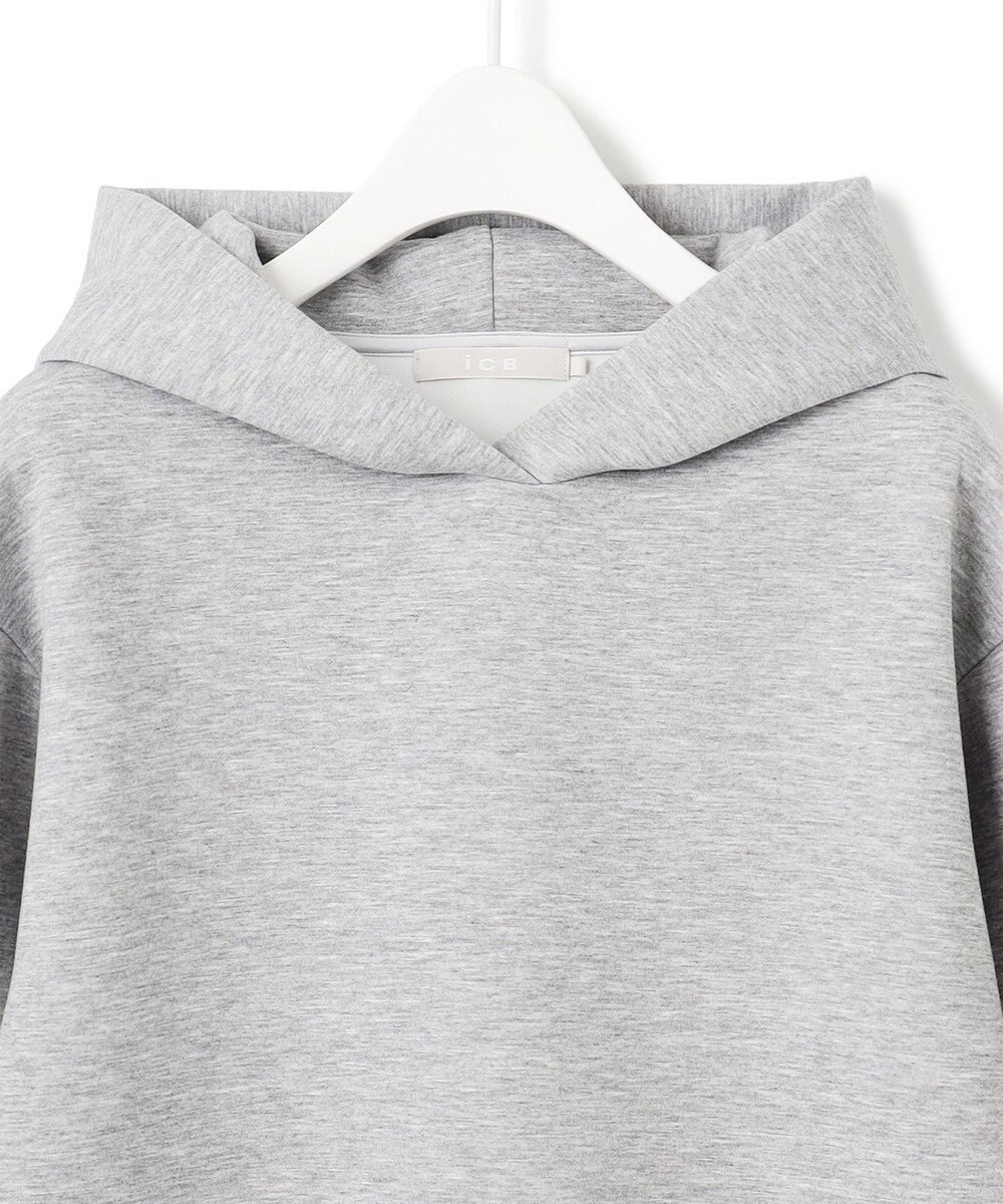 ICB L 【WEB限定・洗える】ソフトダンボール フーディ プルオーバー 