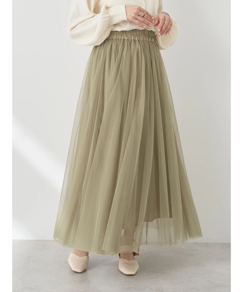 earth music&ecology チュールフレアスカート 