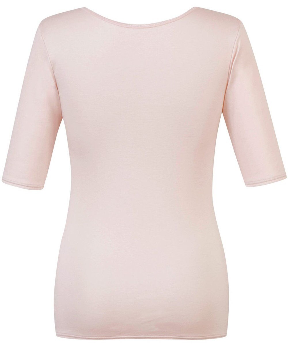 Wing あったかインナー 綿100％ 毛玉になりにくい 型くずれしにくい 【綿の贅沢 リッチ】 5分袖 半袖 秋 冬 EL4582 ウイング／ワコール 