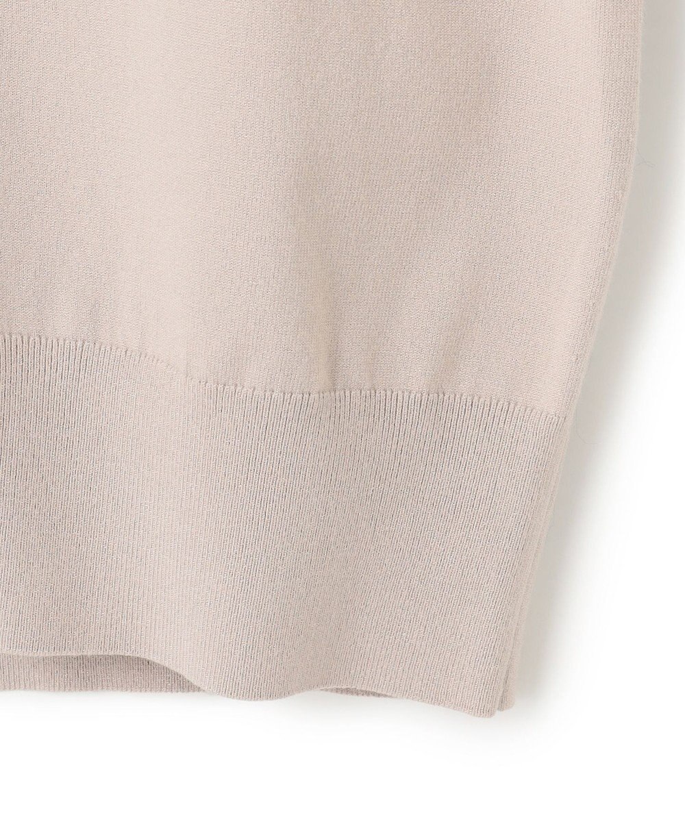 23区 L 【洗える/吊り干しOK】ヴィスコースストレッチ ポロニット カーディガン 