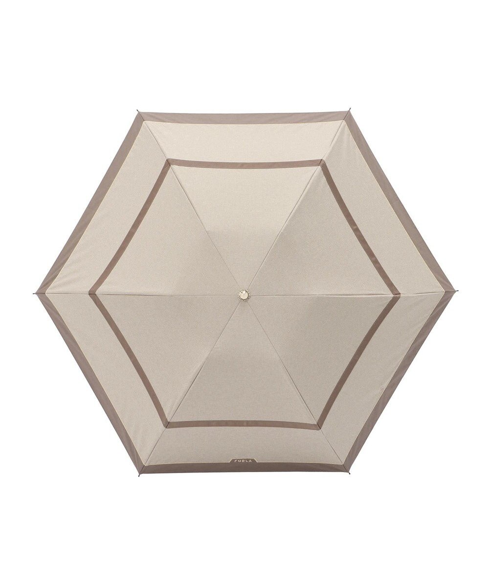 MOONBAT 【フルラ （FURLA）】晴雨兼用折りたたみ日傘　切継グログラン 