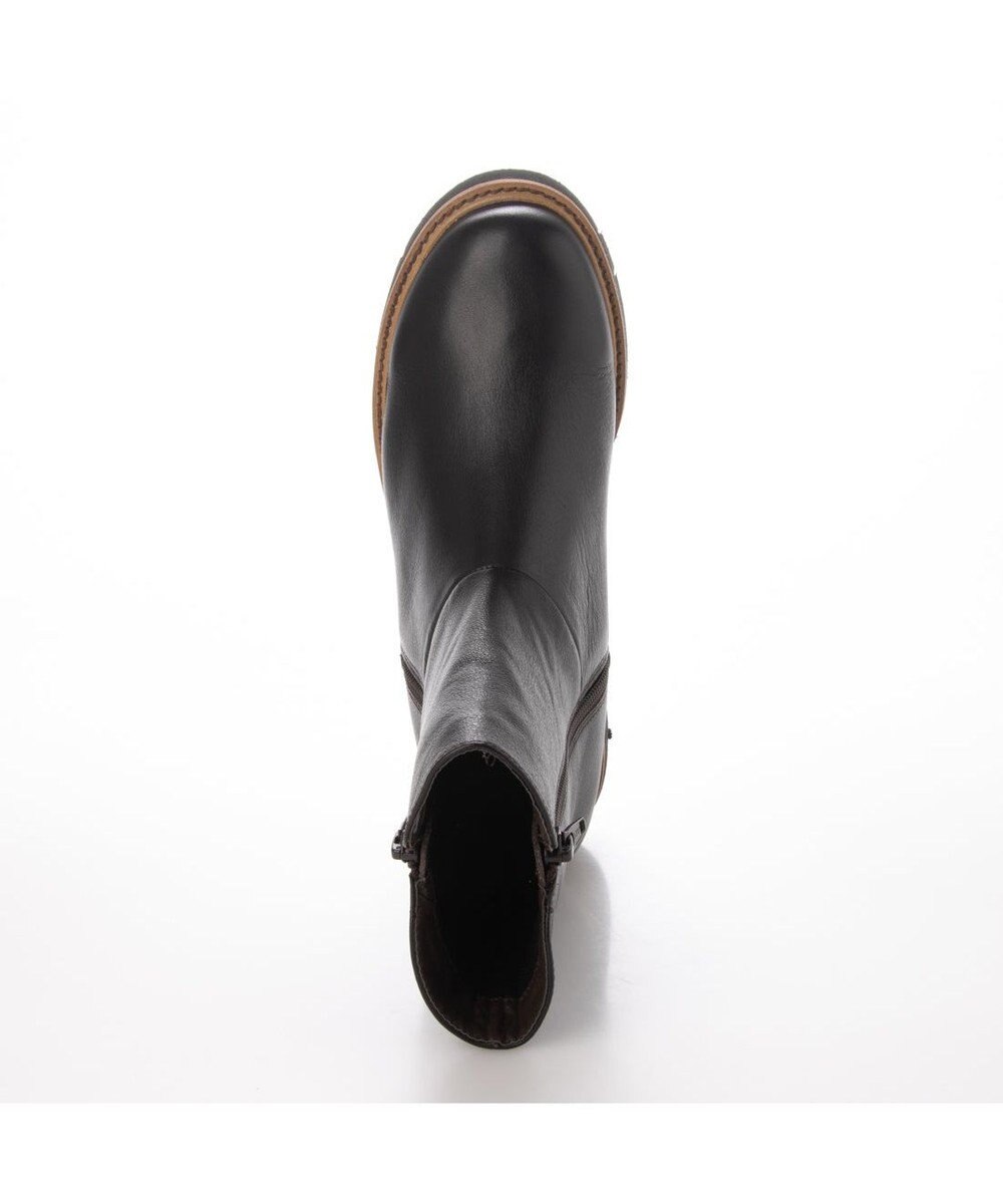 ing <ing>サイドファスナーショートブーツ 