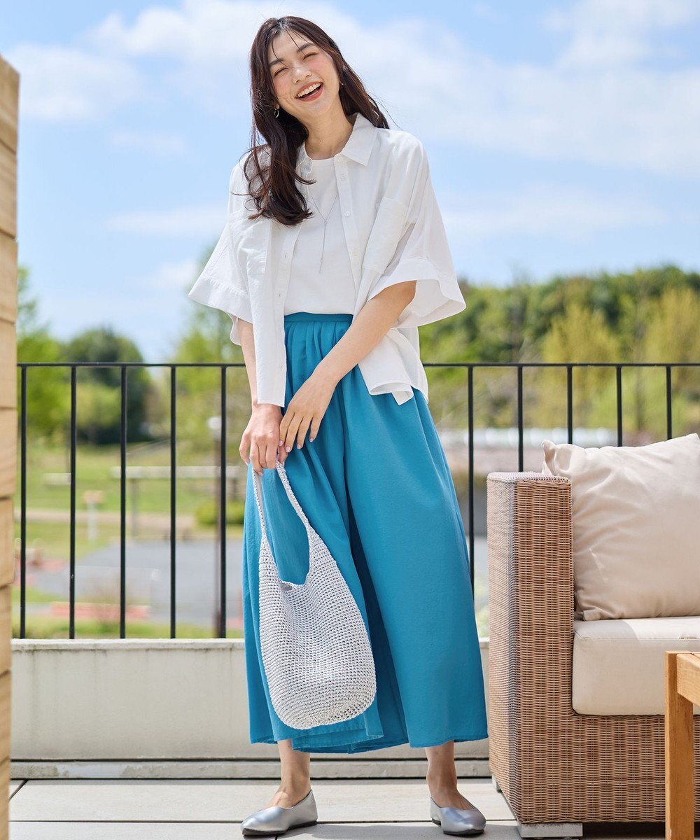 ANY 【手洗い可】コットンリネンブラウス 