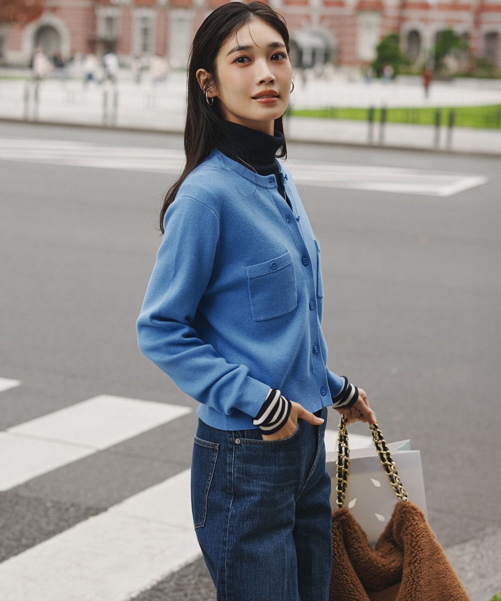 23区 L 【滝沢眞規子さん着用/RED CARD TOKYO×23区】 センタープレス デニム ワイド パンツ 