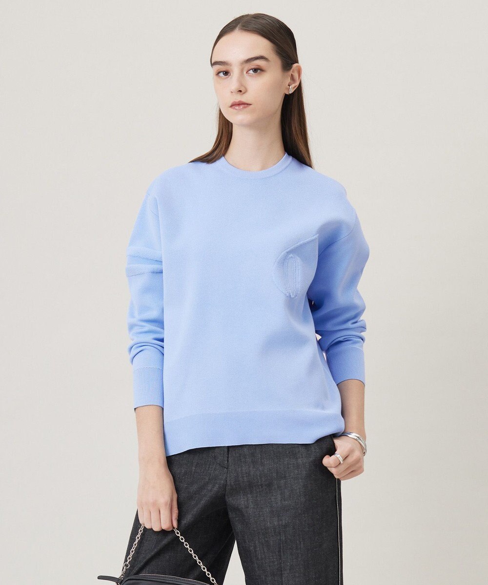 ICB 【洗える】ナンバリングカラーニット  プルオーバー 