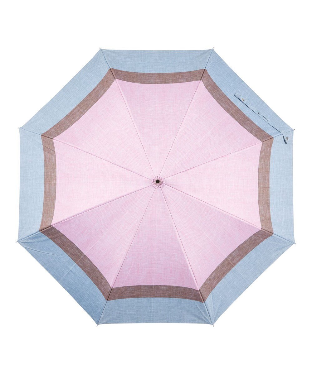 MOONBAT 断熱パラソル 二階建て 晴雨兼用 テクスチャー3ボーダー 日傘 遮熱 遮光 UV 