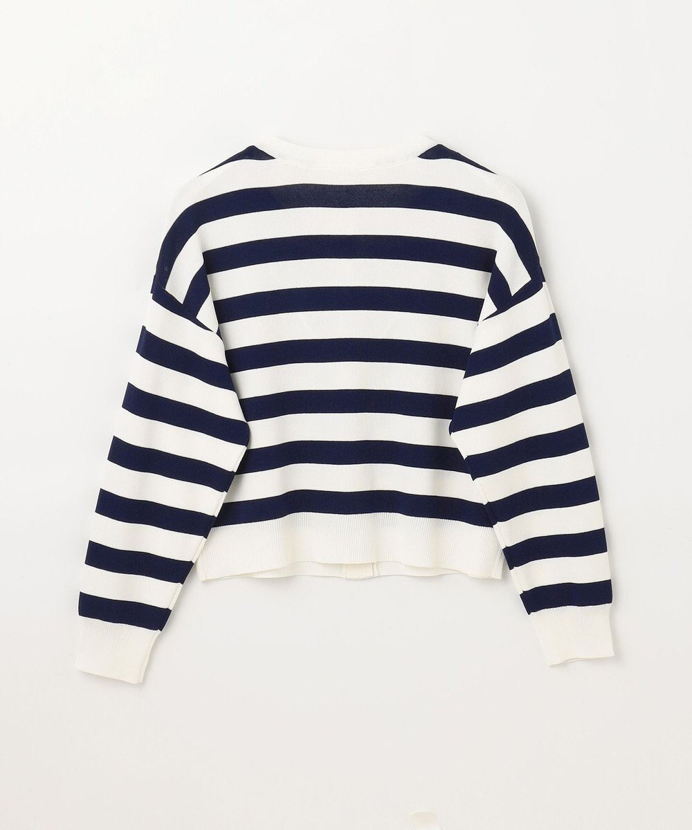 GRACE CONTINENTAL ニットボーダーカーディガン 