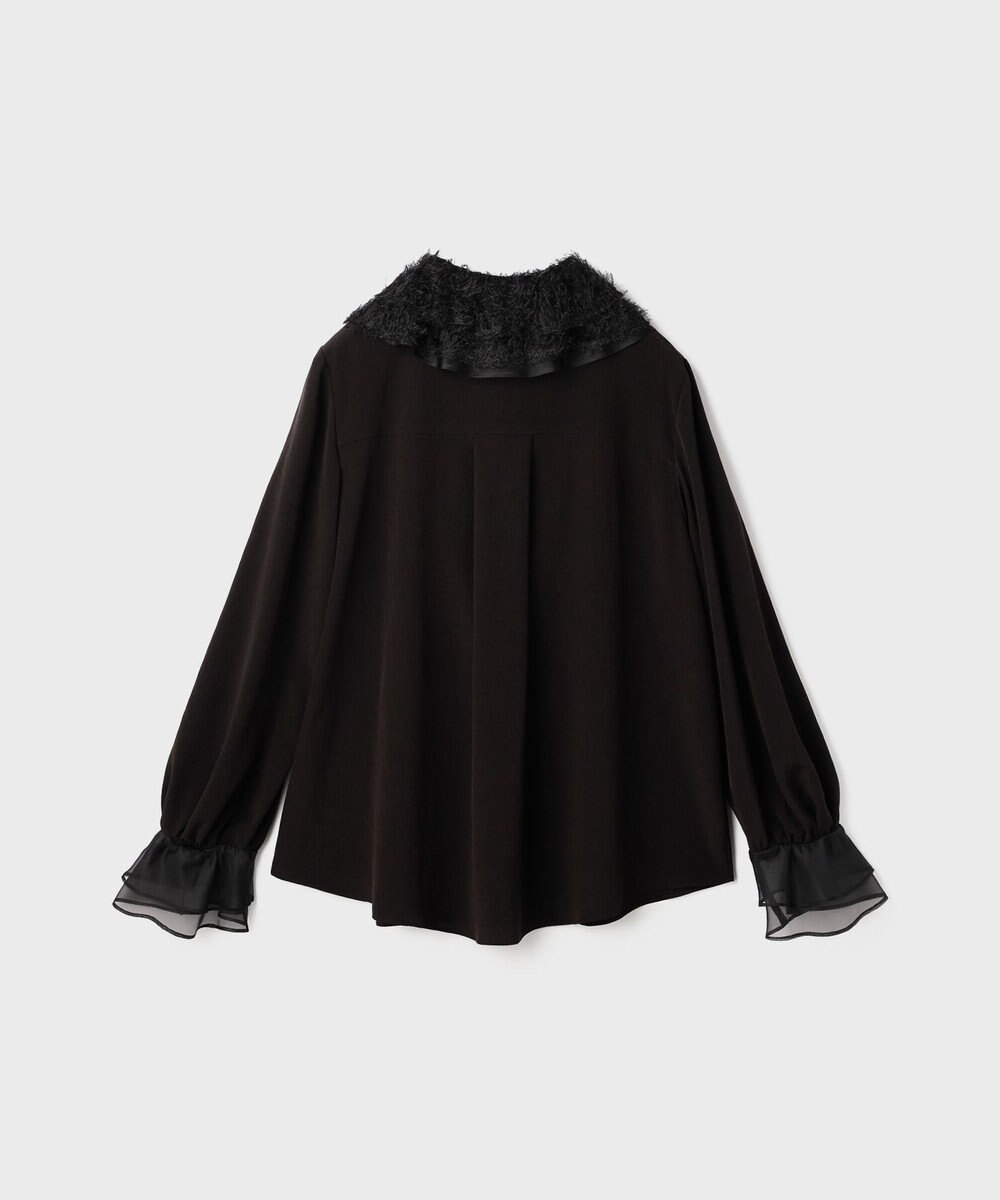 GRACE CONTINENTAL フェザーチュールカラーブラウス 