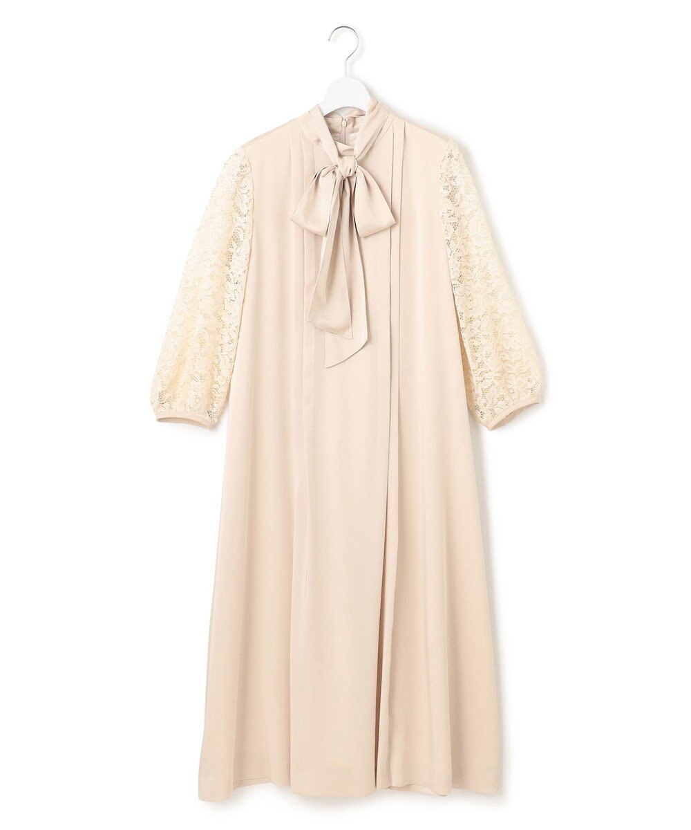 23区 【APPLAUDIR】ノーブルサテン レースコンビドレス 