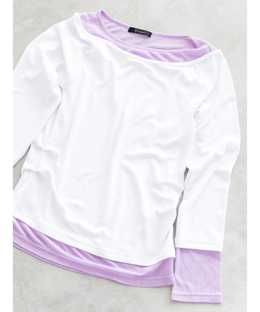 Te chichi レイヤードテレコトップス 