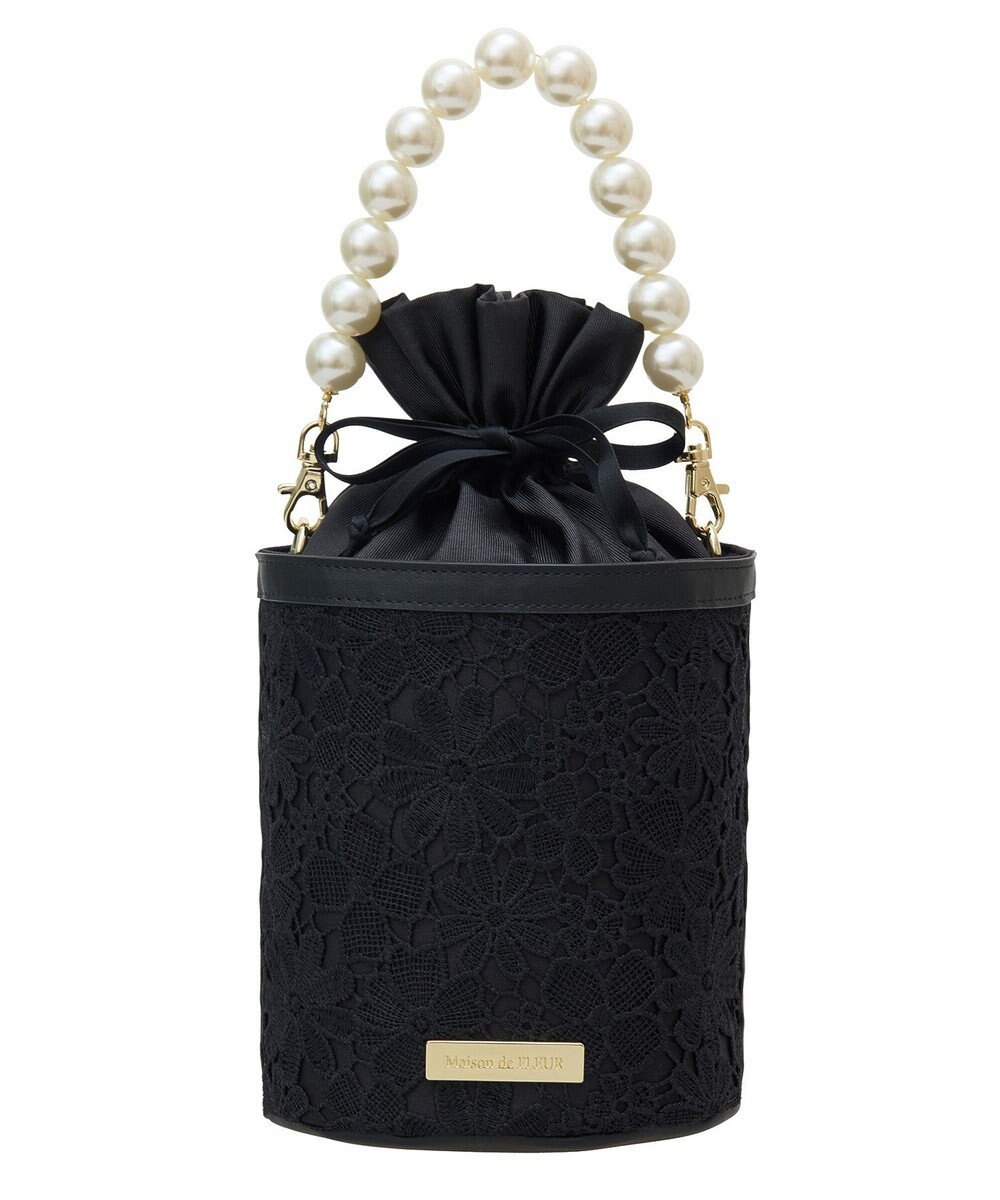 Maison de FLEUR EC限定フラワーレース2Wayバケツ型バッグ 