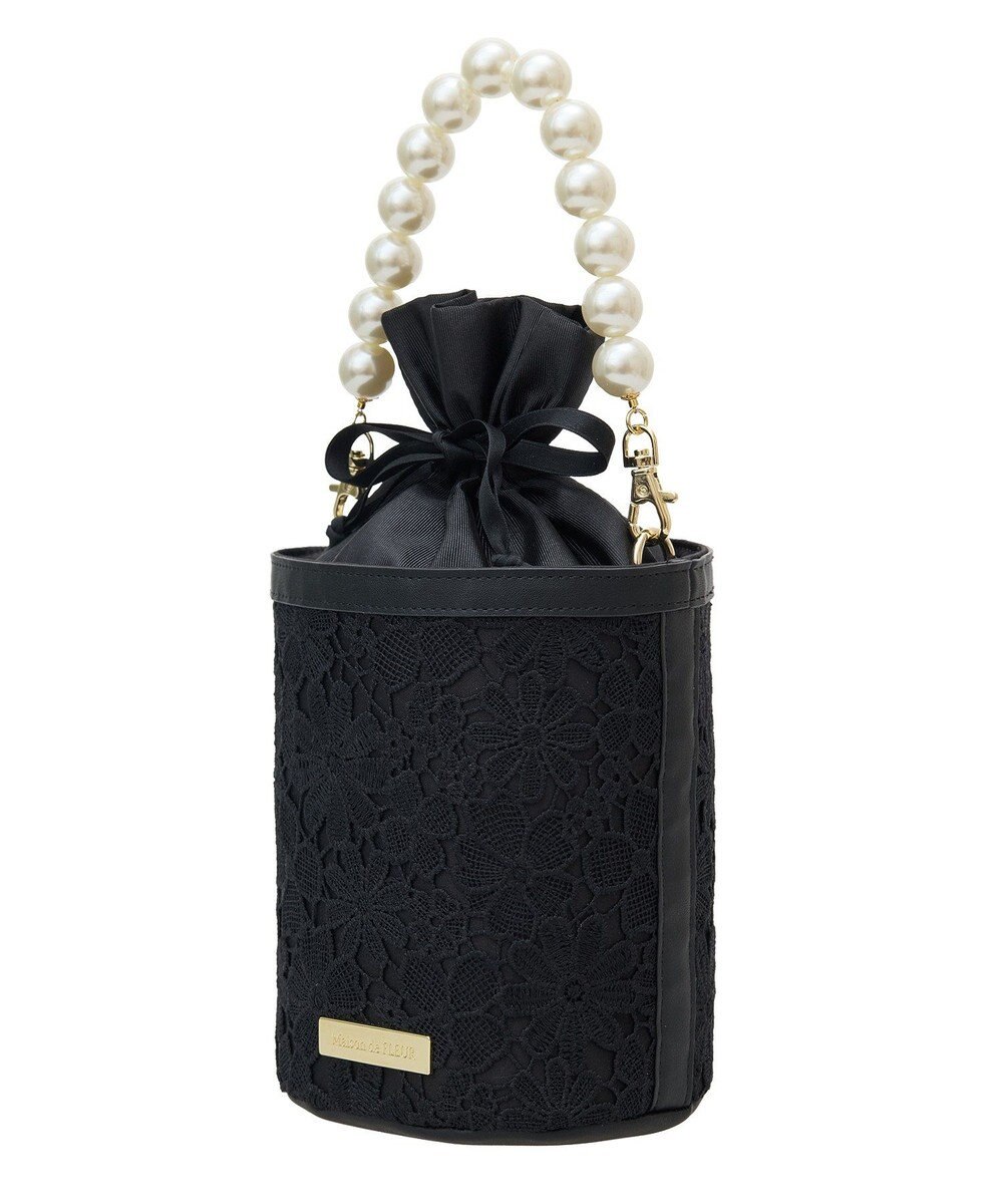 Maison de FLEUR EC限定フラワーレース2Wayバケツ型バッグ 