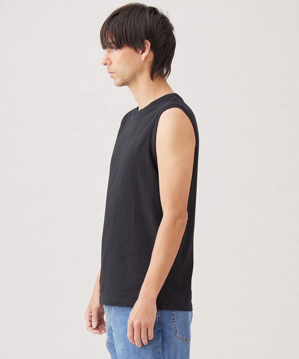 UNFILO MENS BASIC ノースリーブ カットソー 