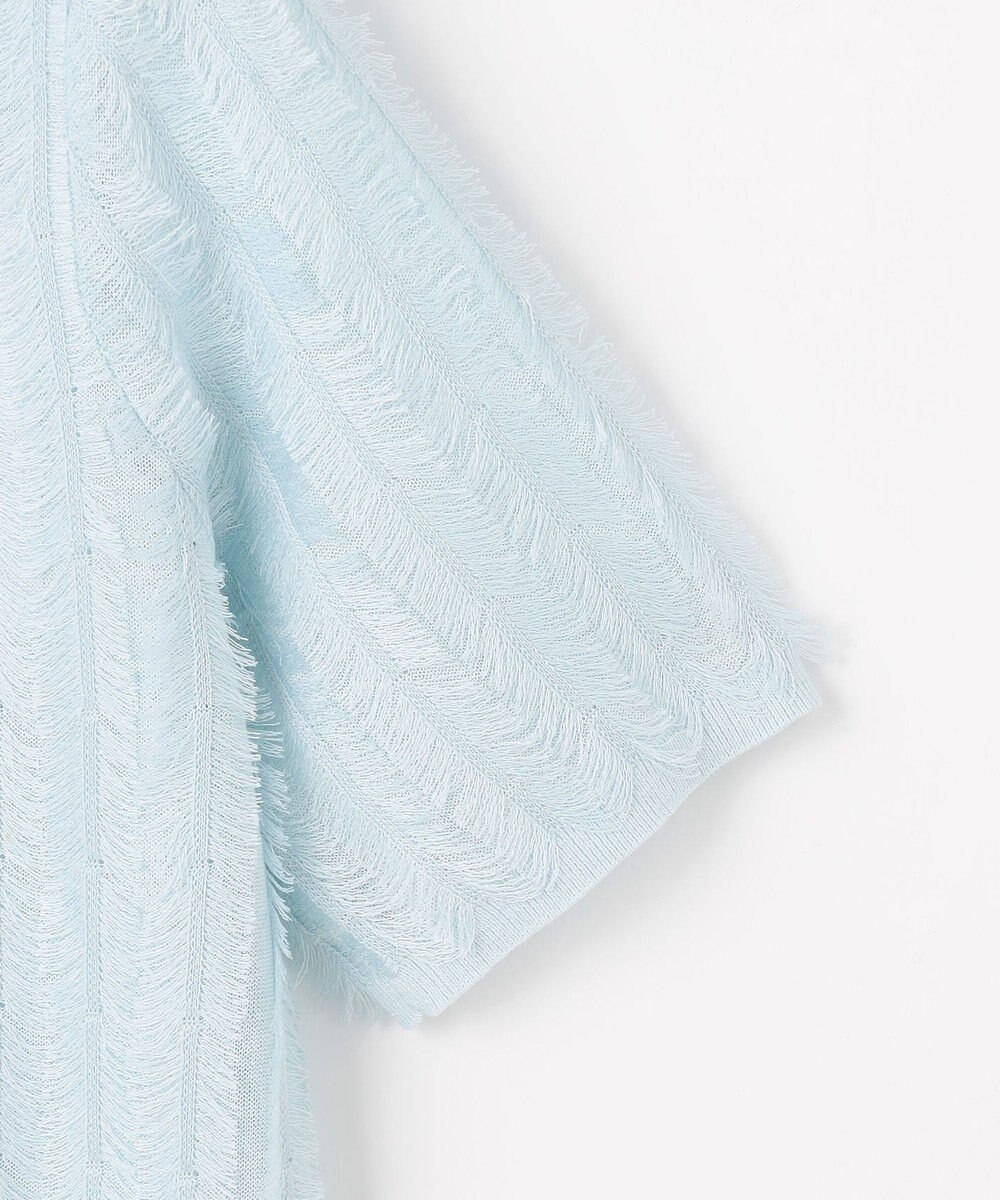 自由区 【カトリエムブーケ】Jacquard coupe ハーフスリーブプルオーバー 