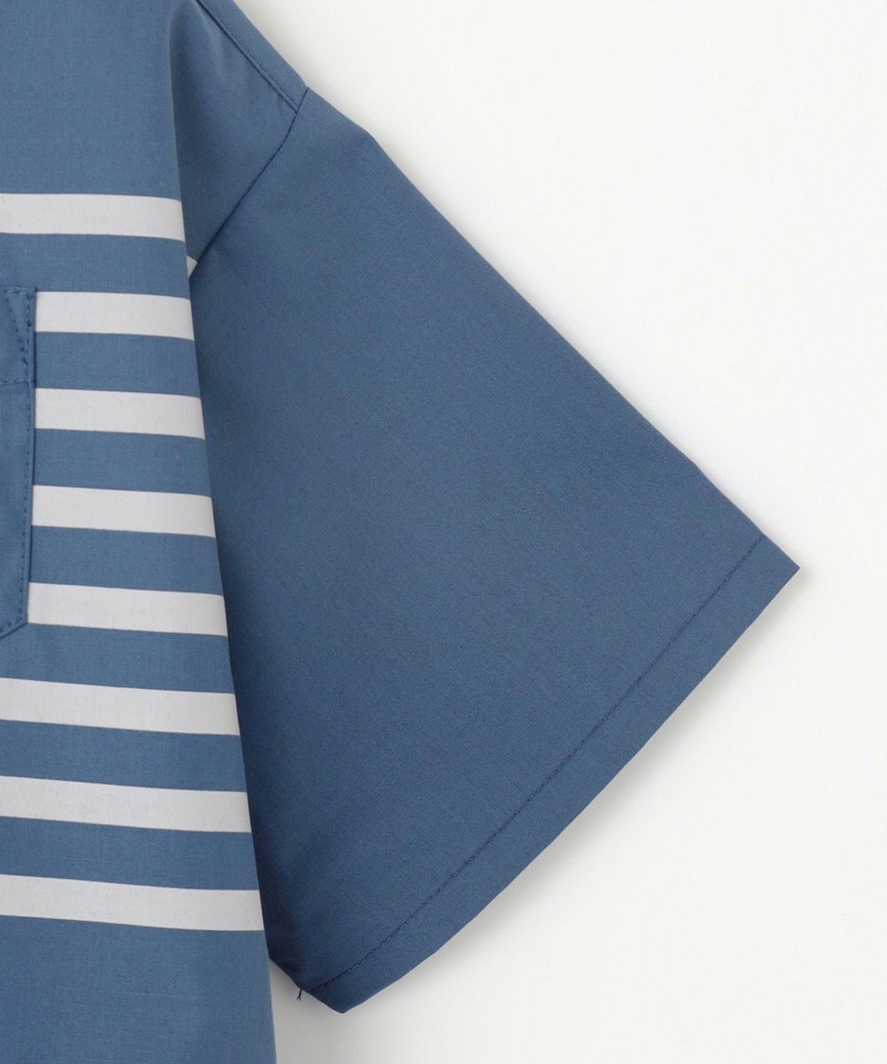 J.PRESS KIDS 【110-130cm】TCブロード パネルボーダープリント シャツ 