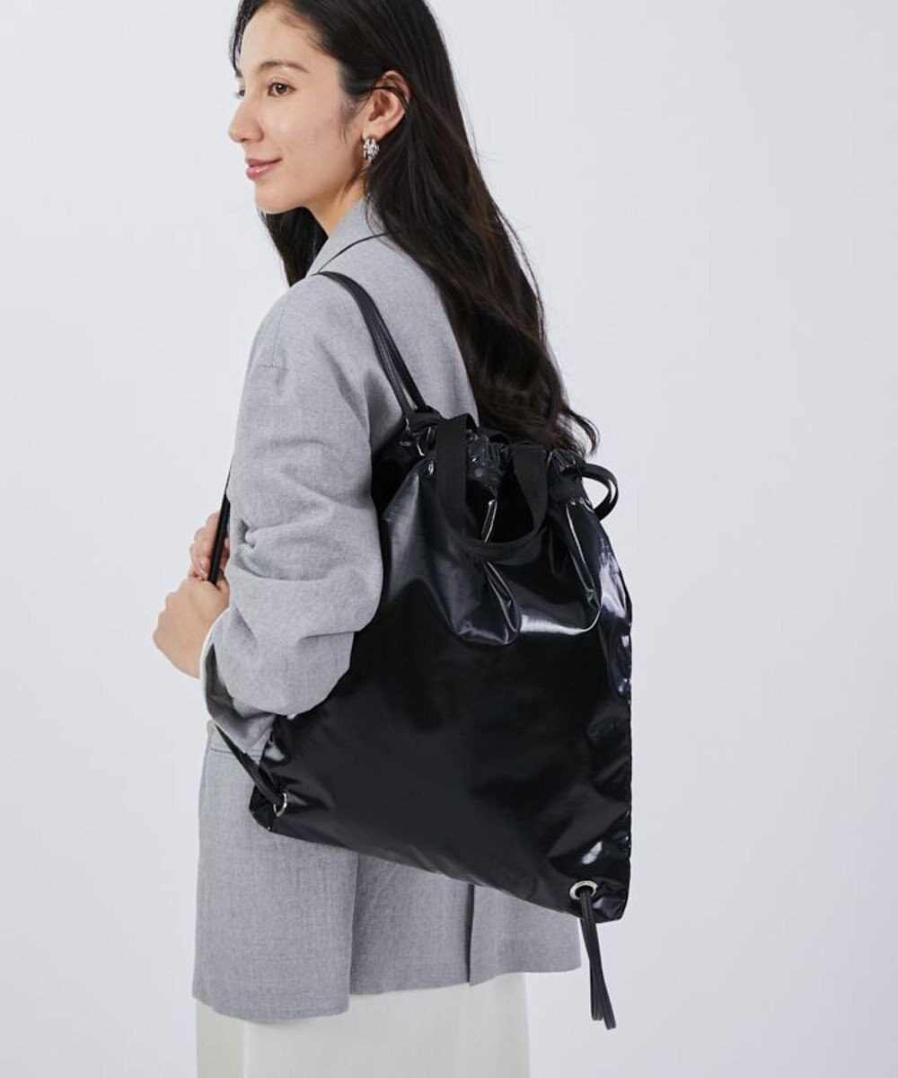 LeSportsac TH CITY KNAPSACK/アップタウンブラックシャイン/ブラック 