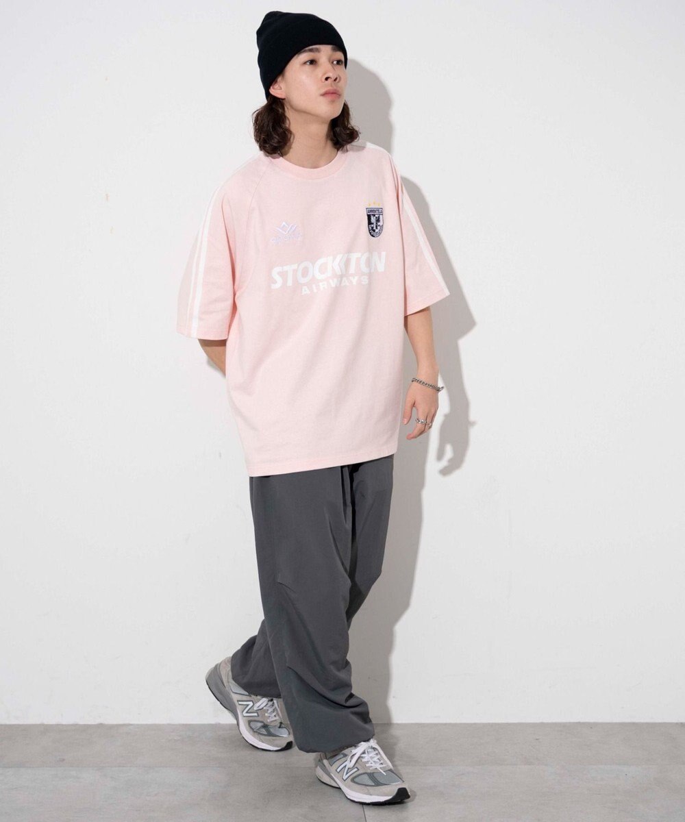 WEGO 【ユニセックス着用ITEM/手洗い可/MLサイズ】ラインゲームロゴT 