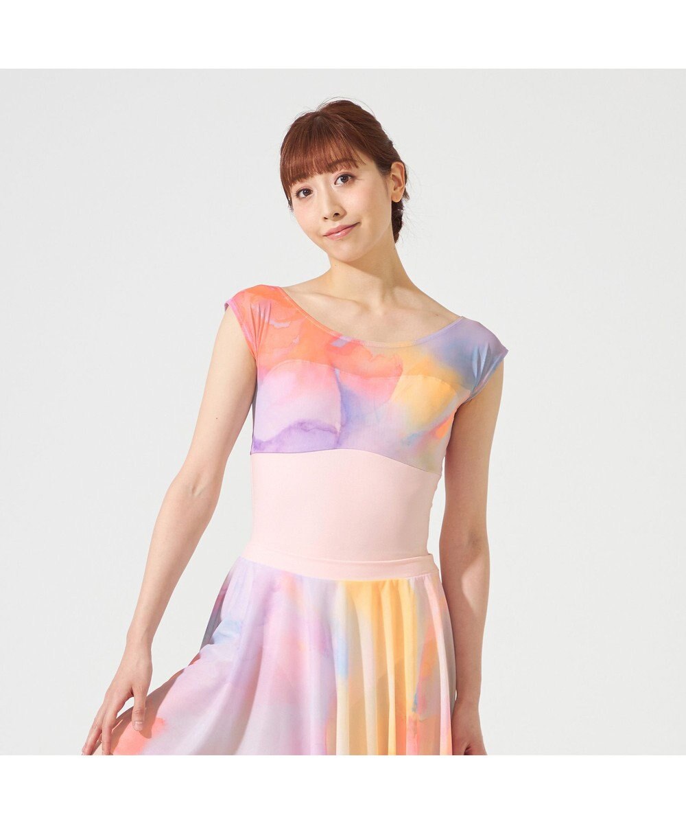 Chacott 【NOZOMI YUASA】フレンチスリーブレオタード 