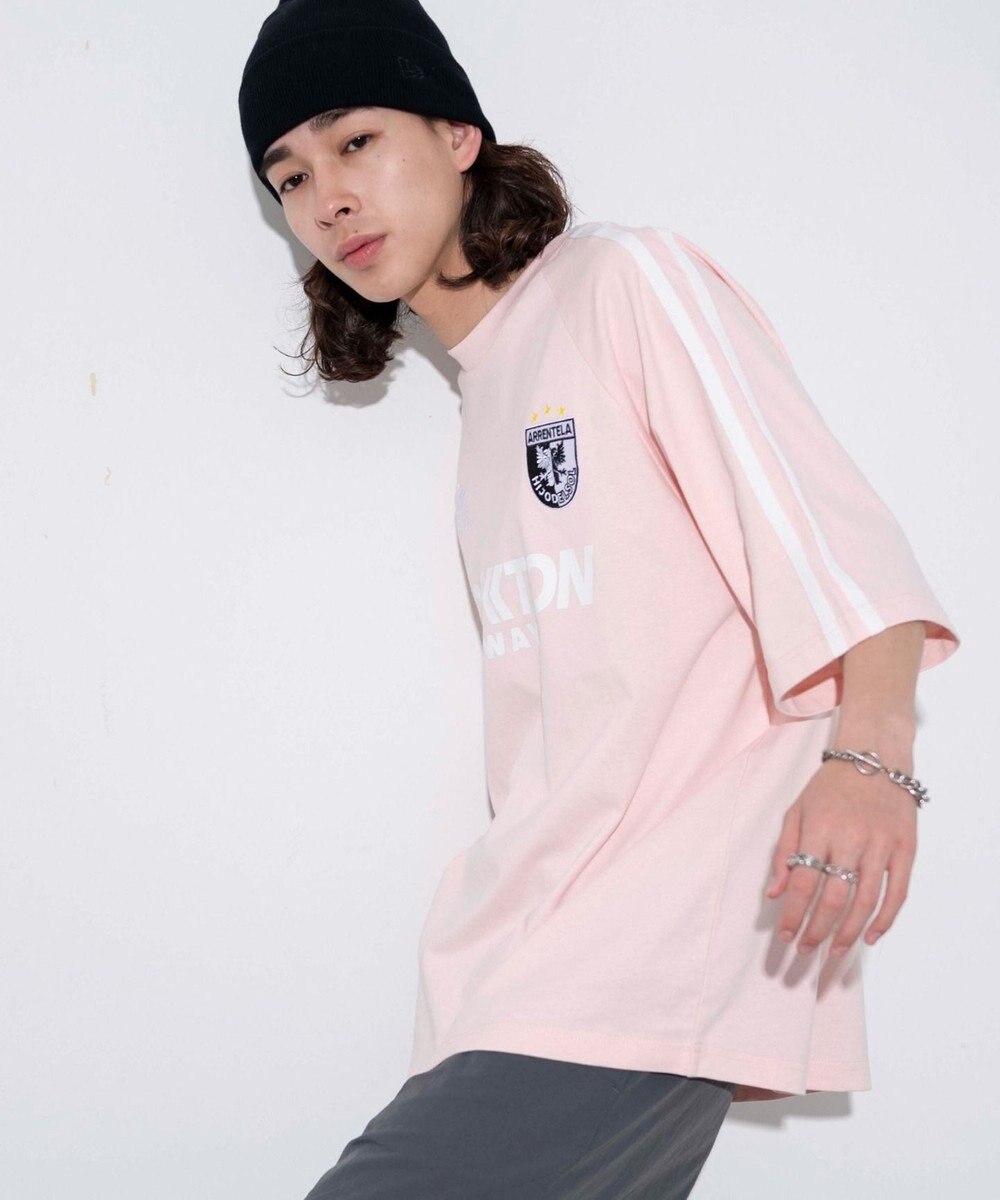 WEGO 【ユニセックス着用ITEM/手洗い可/MLサイズ】ラインゲームロゴT 