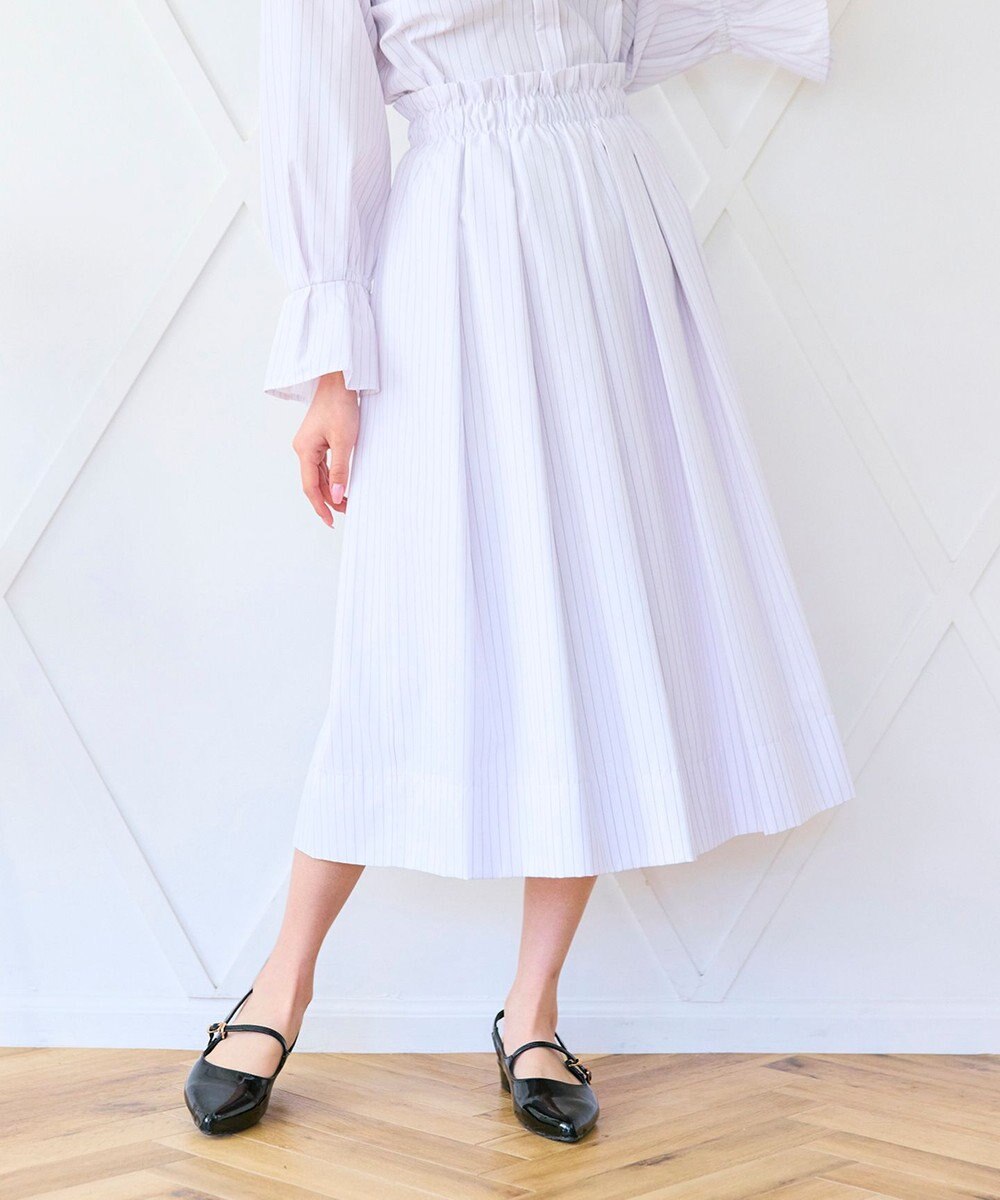 Feroux 【キレイ見えセットアップ対応】オールタック スカート 